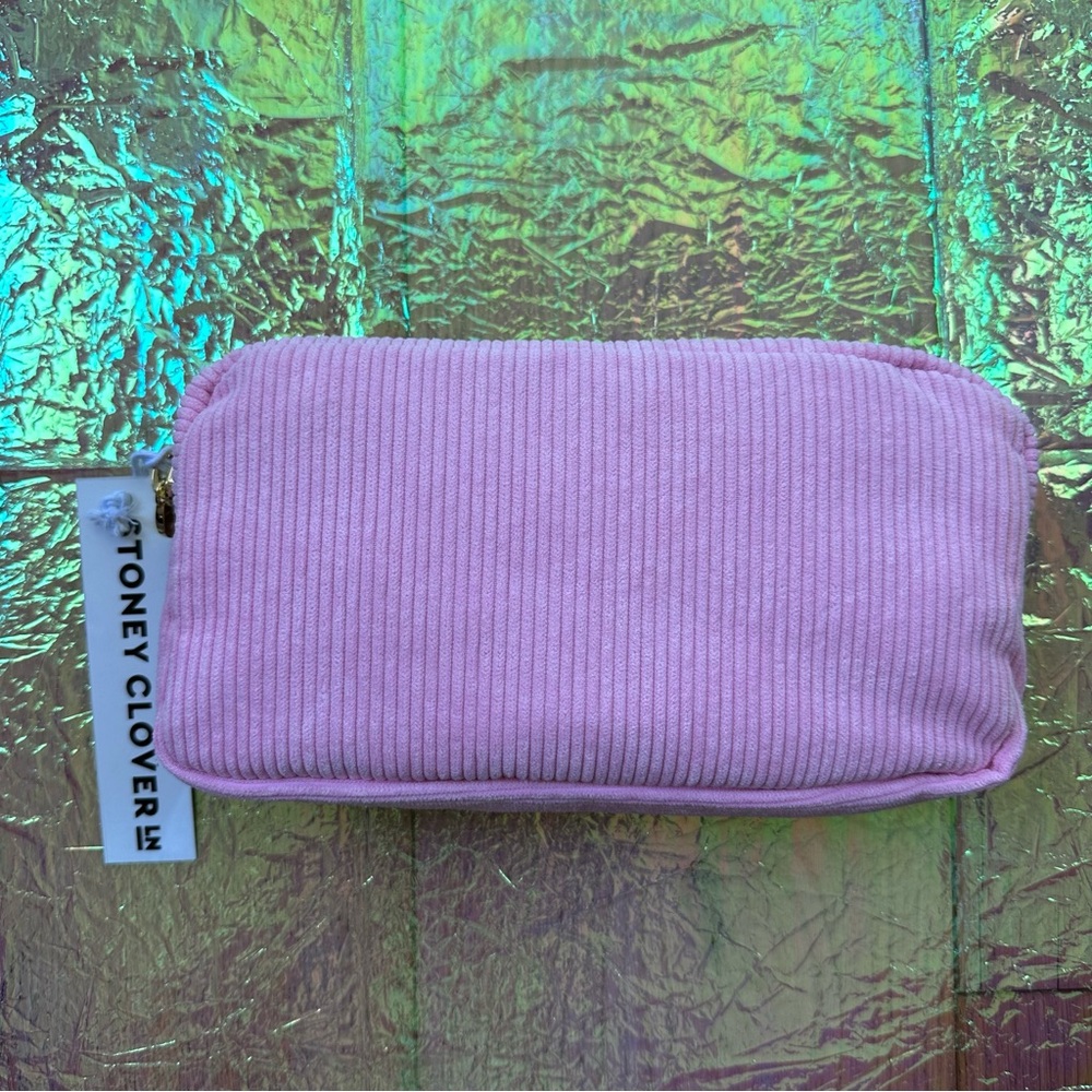 🆕 Stoney Clover Lane Pomegranate Pink Corduroy Small Pouch